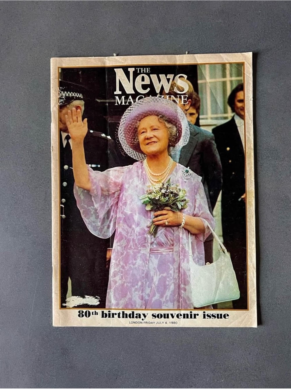 The News- Lavender 80th Birthday Souvenir Cover